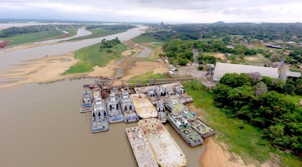 Llaman a licitación para la elaboración de dragados ante la preocupante baja del río Paraguay » Ñanduti
