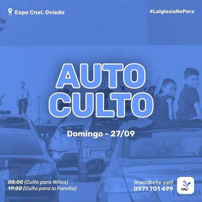 Organizan primer auto culto en Coronel Oviedo – Prensa 5