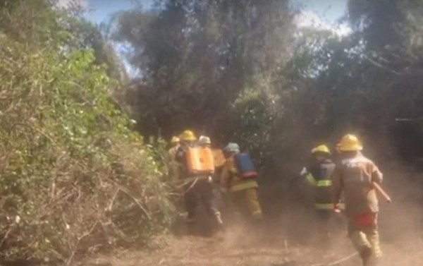 Crónica / Bombero rindió examen entre el fuego