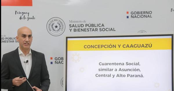 Cuarentena social en Concepción y Caaguazú se extiende hasta octubre
