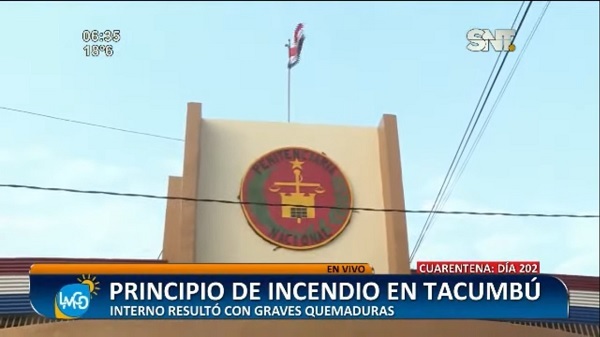 Guardiacárceles controlan principio de incendio en Tacumbú