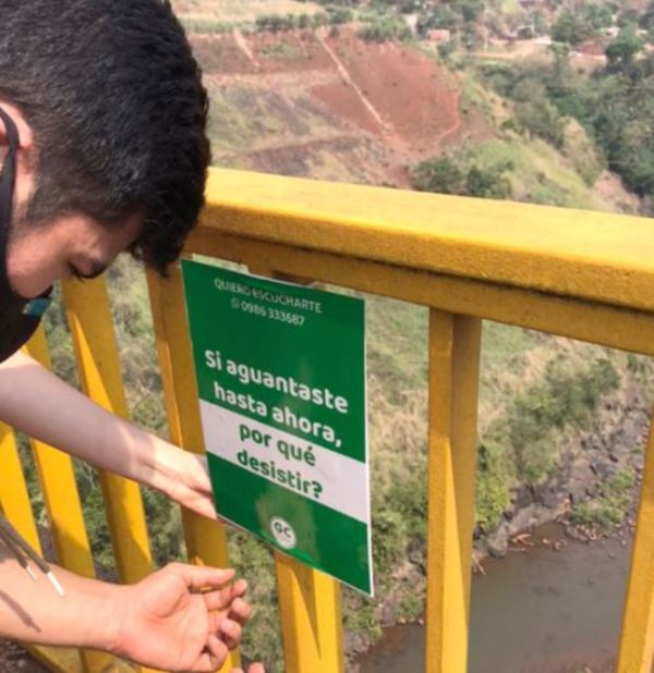 Promueven campaña contra el suicidio en el Puente Cavalcanti