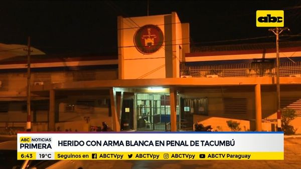 Herido con arma blanca en Penal de Tacumbú - ABC Noticias - ABC Color