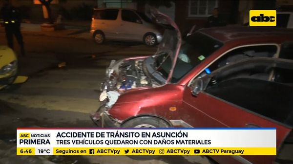 Tres vehículos con daños tras accidente - ABC Noticias - ABC Color