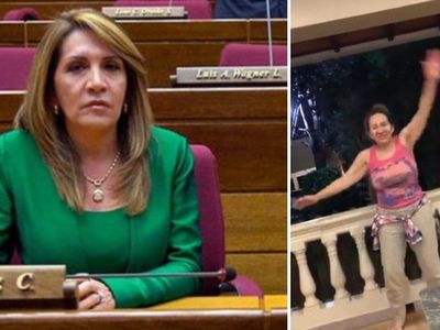 Senadora bailó, cantó, tomó su ceecita y fue viral