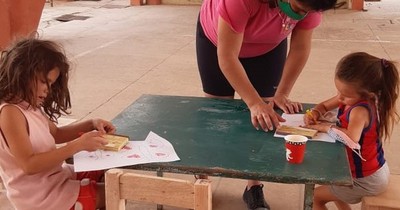 La Nación / Asistieron a niños y adolescentes durante incendio en Cateura
