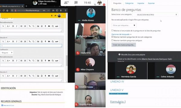 Capacitan a docentes para exámenes online