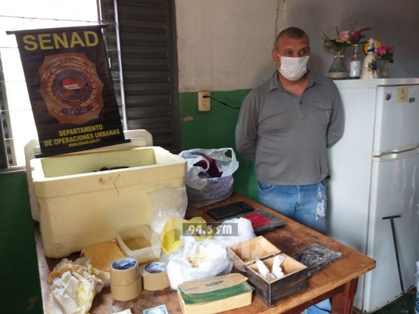 Desmantelan narcolaboratorio donde procesaban cocaína en Pedro Juan
