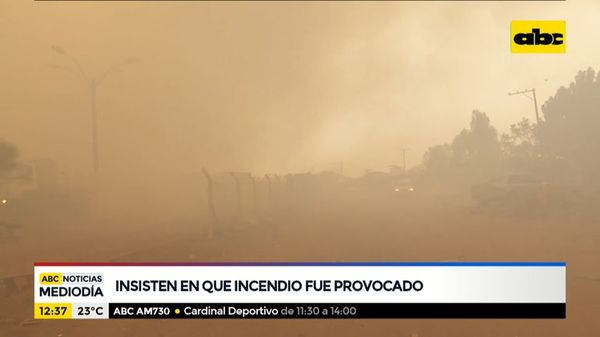 Insisten en que incendio en Cateura fue provocado - ABC Noticias - ABC Color