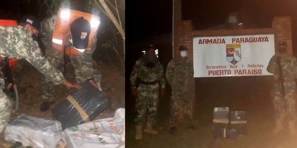 ARMADA PARAGUAYA INCAUTA CARGA DE MARIHUANA EN ZONA DE PUERTO PARAÍSO.