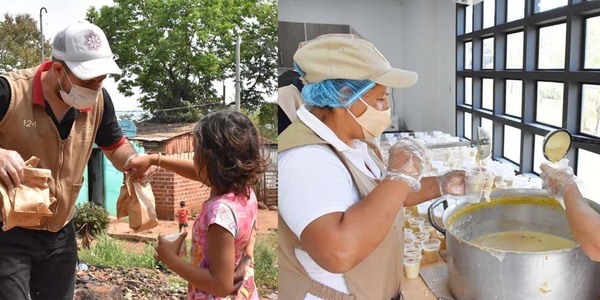 ENTREGARON MERIENDAS SOLIDARIAS EN ITAPÚA.