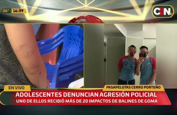 Adolescentes pasapelotas de Cerro Porteño denuncian agresión policial - C9N