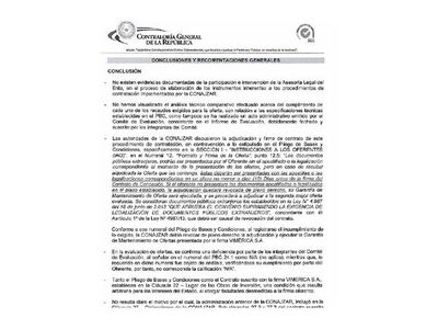 CGR sugiere a Conajzar más rigor técnico en licitación
