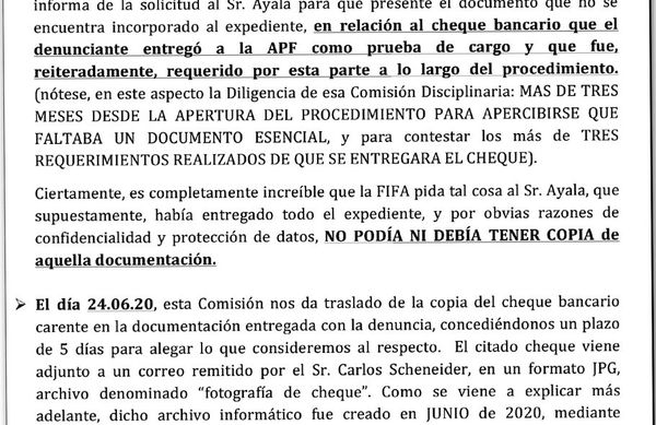 Defensa acusa a Harrison de proveer foto del cheque - Polideportivo - ABC Color