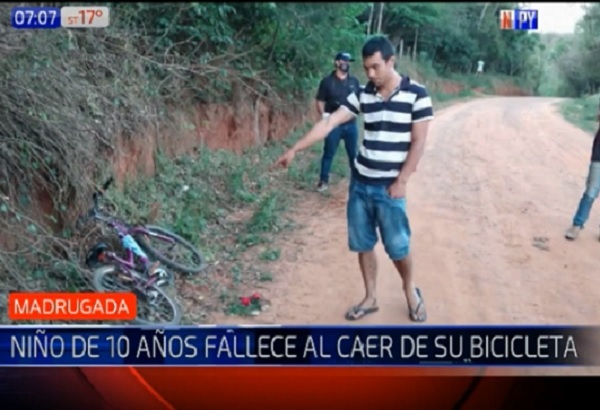 Niño muere tras caerse de su bicicleta en Itapúa