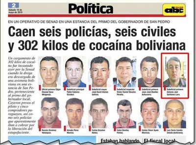 Señalan a subcomisario y suboficial como dueños de 9 Ton. de marihuana
