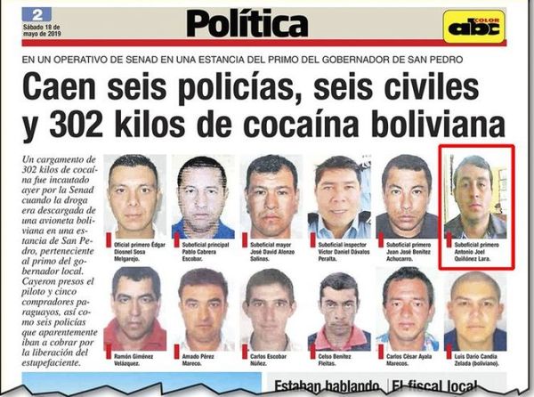 Señalan a subcomisario y suboficial como dueños de 9 Ton. de marihuana