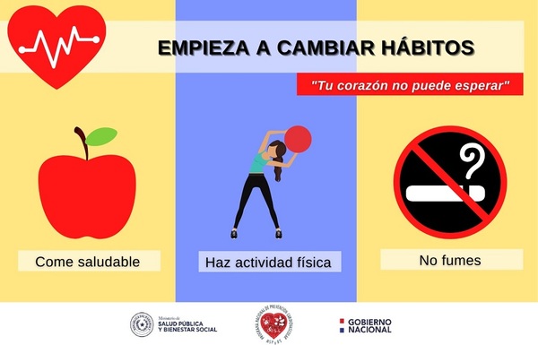 Instan a adoptar hábitos saludables para prevenir enfermedades cardiovasculares