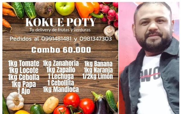 Kokue Poty, el negocio de venta de frutas y verduras del 'periodista – emprendedor'