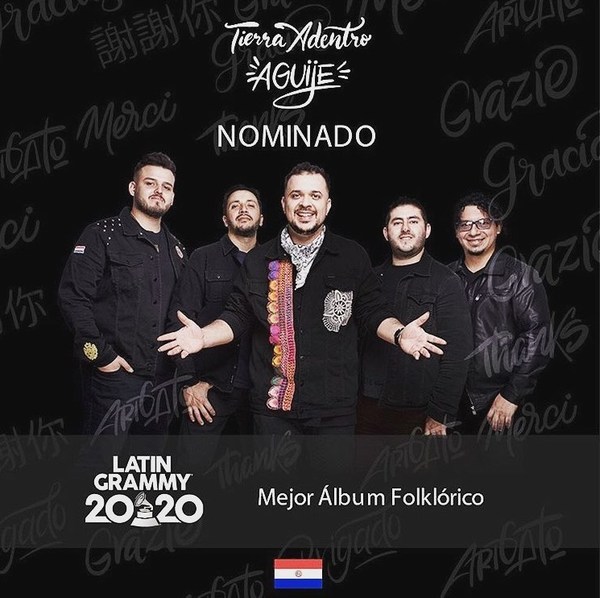 Grupo Tierra Adentro nominado a los premios Latin Grammy 2020