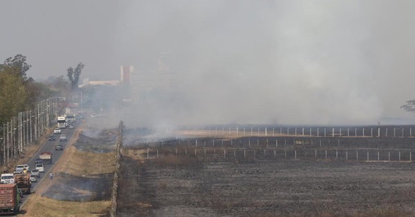 La Nación / Nuevo incendio afectó la zona del aeropuerto