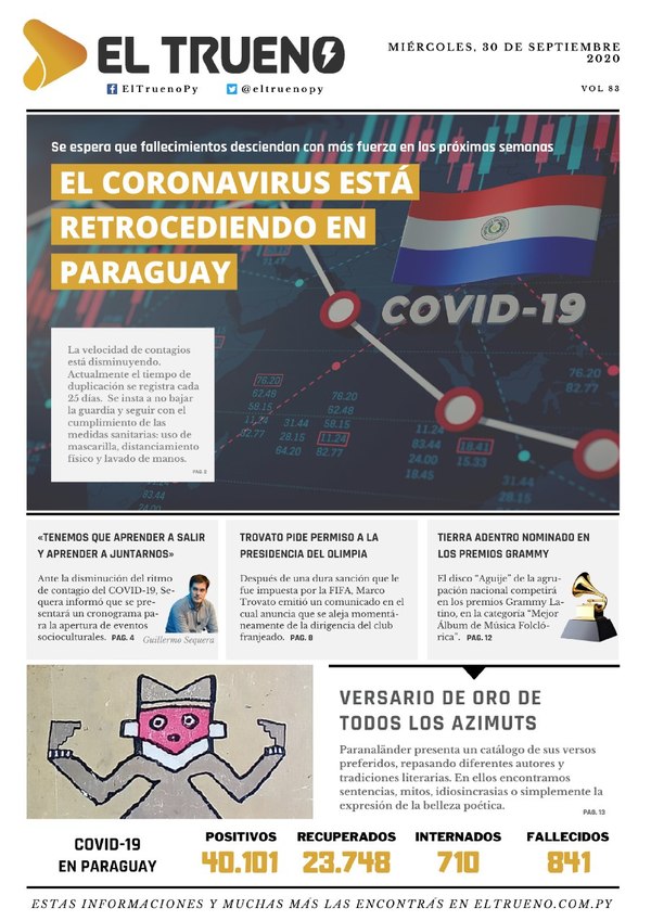 E-paper 30 de Septiembre 2020 - El Trueno