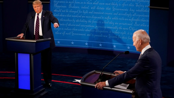 Biden apuntó fuerte contra Trump en el primer debate: "Usted tiene un prejuicio con la comunidad afroamericana"