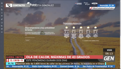 HOY / Violeta González, de la DMH, sobre los tres días con extremo calor