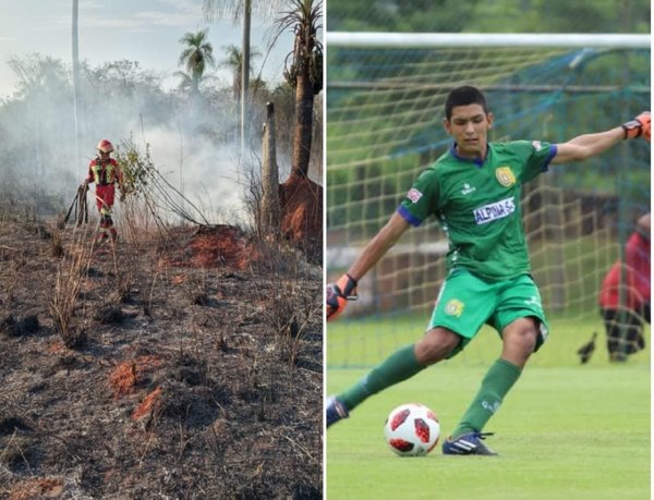 Joven sobresaliente: arquero, bombero, salvavidas y estudiante en el colegio