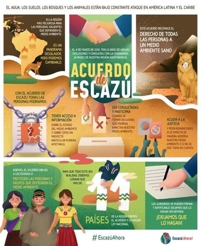 Piden ratificar el Acuerdo de Escazú