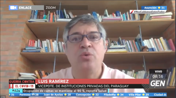 HOY / Luis Ramírez, vicepresidente de Instituciones Privadas del Paraguay, obre la vuelta a clases en el 2021