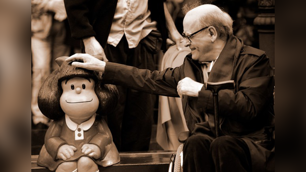Dolor absoluto: a los 88 murió Quino, el "padre" de Mafalda