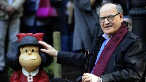 A los 88 años falleció Quino, el creador de Mafalda