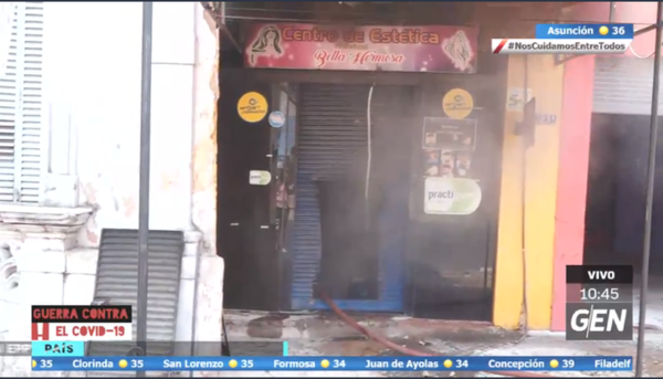 HOY / Se incendia una peluquería sobre la Avenida España casi Mómpox