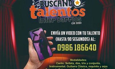 Convocan a casting virtual «Buscando Talentos Interbarrios CDE 2020»