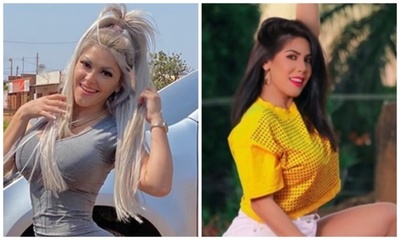 Nadia Aranda y Yenys Olmedo en una competencia de “garganta profunda”
