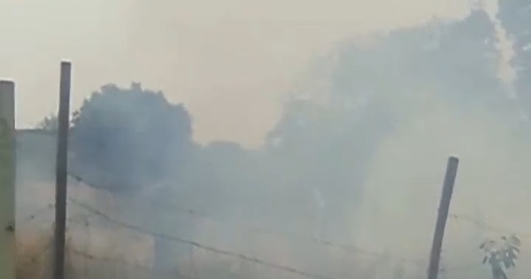 San Luis: quema de basura provocó incendio de un pastizal