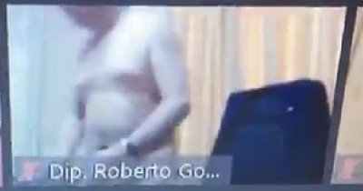 La Nación / Diputado aparece parcialmente desnudo en plena sesión