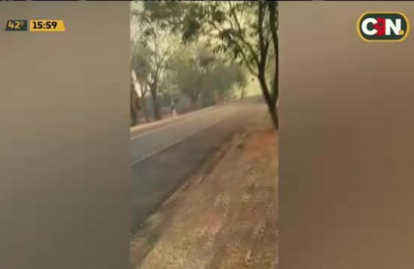 Aregua: Incendio en reserva natural Cerro Koi - C9N