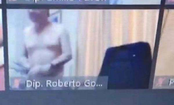 Diputado aparece “semidesnudo” en sesión virtual y culpa a su tereré - ADN Paraguayo