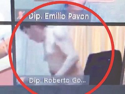 Diputado semidesnudo: "Me saqué la camisa porque se me derramó el tereré"