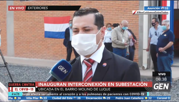 HOY / La ANDE inaugura la interconexión de la Subestación Barrio Molino, Luque