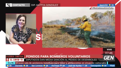 HOY / Diputada Kattya González, sobre los fondos para los bomberos voluntarios