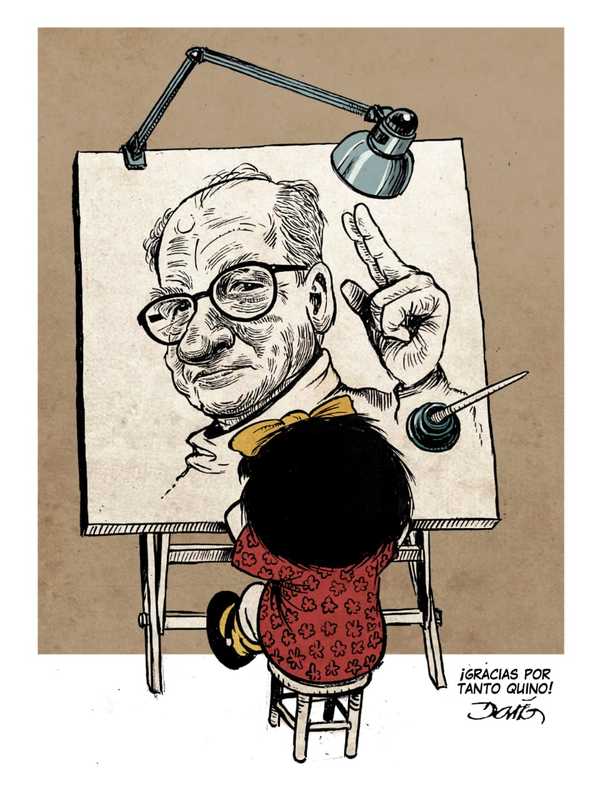 ¡Buen viaje maestro! 15 entrañables homenajes de ilustradores a Quino, creador de Mafalda - Megacadena — Últimas Noticias de Paraguay