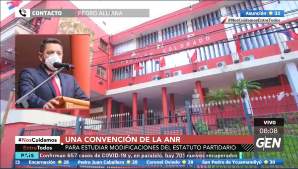 HOY / Pedro Alliana, titular del Partido Colorado, sobre convención de la ANR