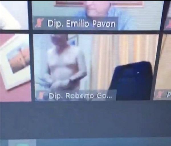 Diputado colorado participó de la sesión virtual semi desnudo - Digital Misiones