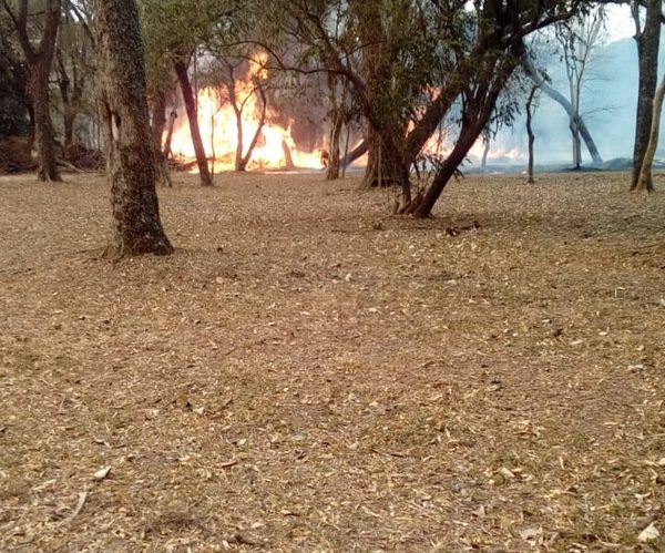 Incendio en el Botánico y fuego se reaviva en Cateura: terror y humo tóxico en capital