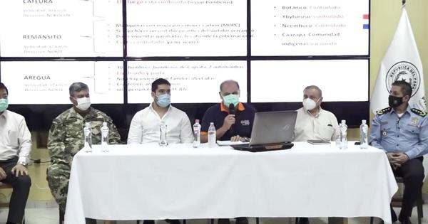 Ministro Roa: “Todos los incendios están controlados pero no podemos bajar la guardia”