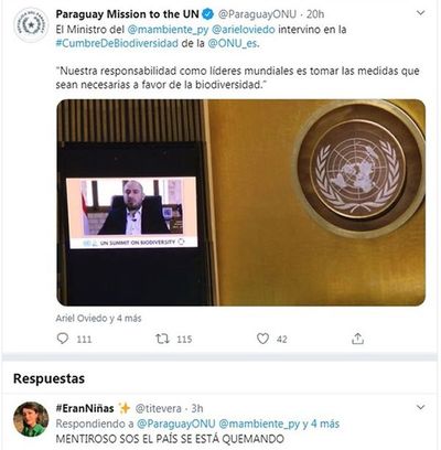 Ariel Oviedo fue escrachado  por sus dichos ante la NN.UU. - Nacionales - ABC Color