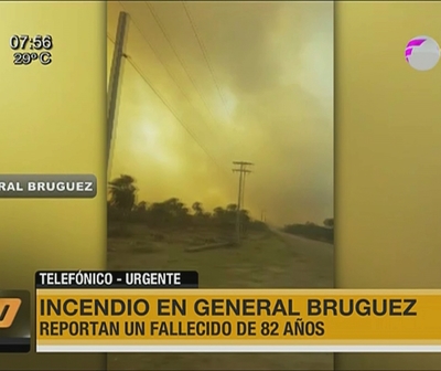 Hombre falleció calcinado en Gral. Bruguez